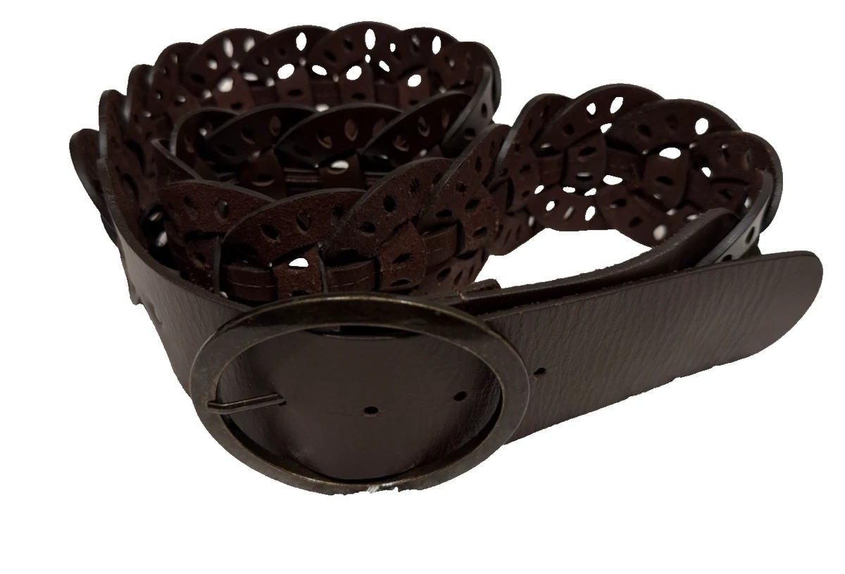 Vintage Brown Braided Leather Chunky Women’s Belt 38” Charlie Braid Belt - Brown | Levi main image 2