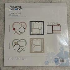 Creative Memories 12x12 “Love Wins” Pack with 3 Sheets Of Double Sided Paper