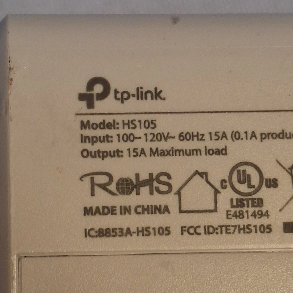 TP-Link Kasa Smart Wi-Fi штепсельная вилка мини - белый | модель HS105 - Изображение 3 из 4