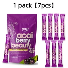 1/2 Pack Acai Berry Powder Contains 6 Natural Organic Berries 7x/Pack US