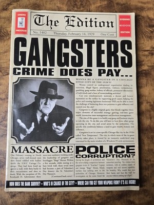 Gangsters Organized Crime Game Book - Pub: Eidos Interactive - 1998