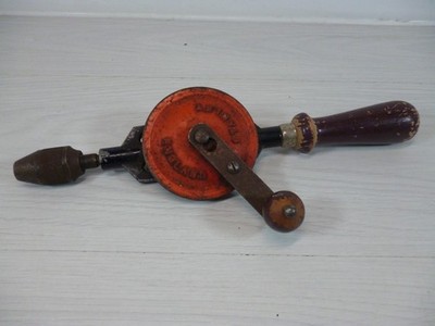 Vintage Stanley No.803 Eierschläger Doppelritzel Handbohrer Zimmerei Holzbearbeitung