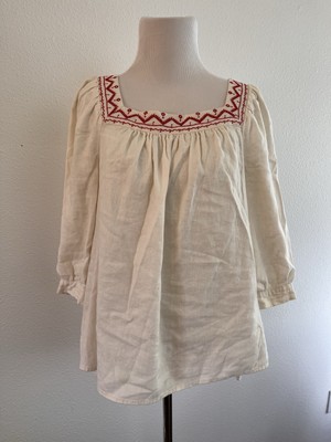 United Thread Peasant Top Linen Size Small Women s 