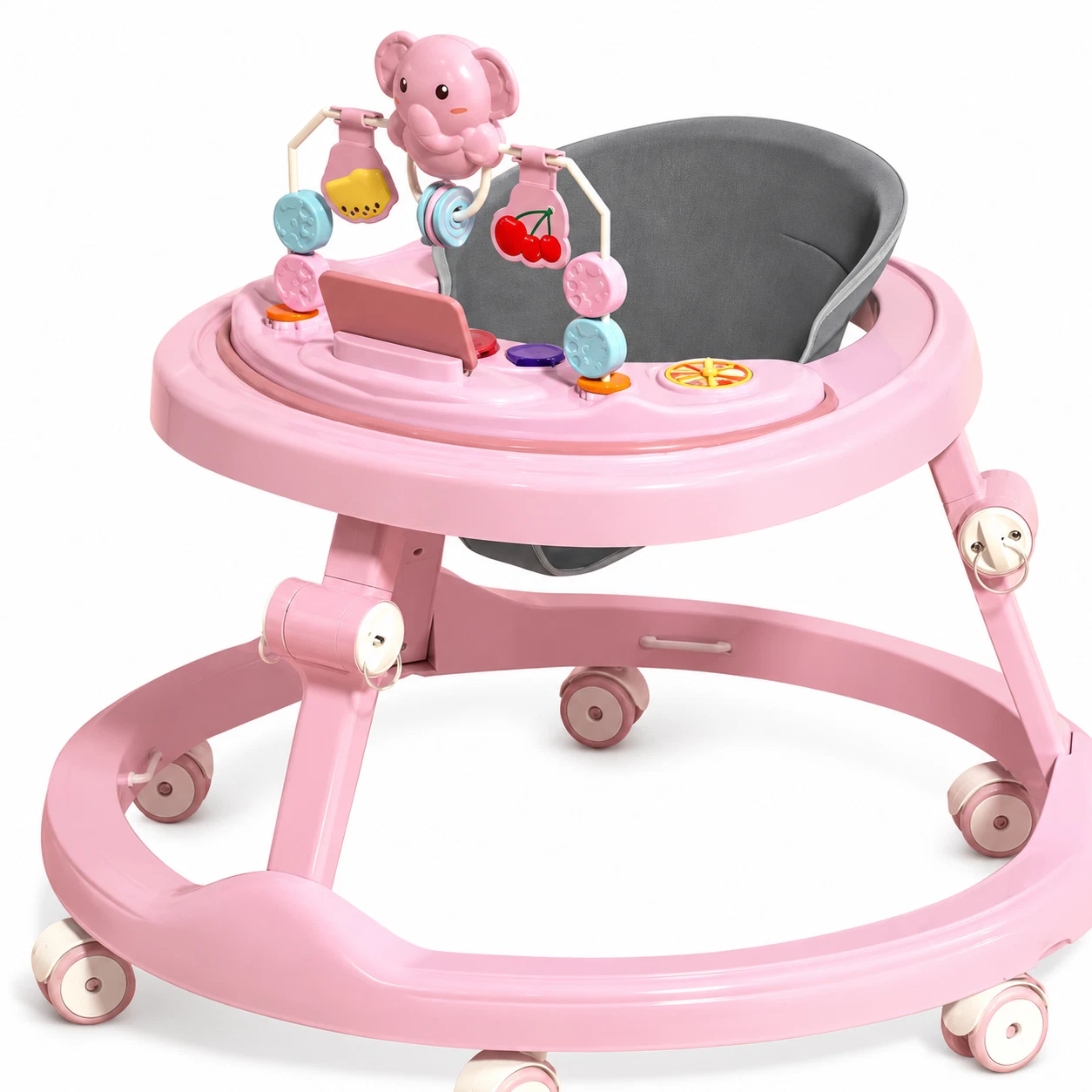 Baby Walker Pink Activity Walker Adjustable Toddler Learning Walker with Toys
Opens in a new window