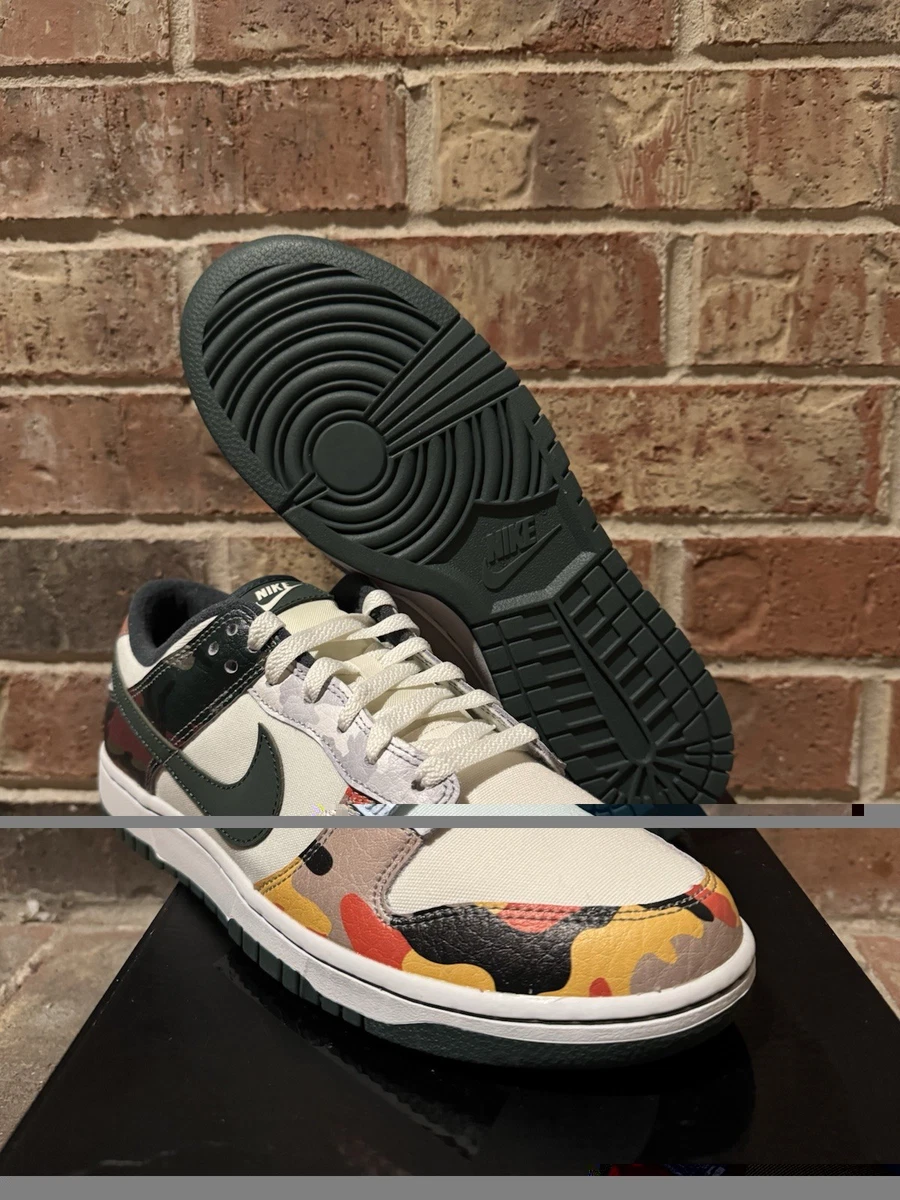 NIKE DUNK LOW SE BLACK MULTI CAMO　28cm Tênis Dunk Low SE 'Black Multi-Camo'