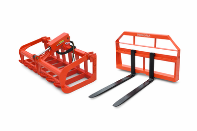 #ad #ad 48quot; Root Grapple and 42quot; Long Pallet Forks Quick Attach Attachment Combo Package $1999.99