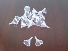 Lot of 100 Plastic Mini funnels for perfume liquids small funnel