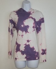Gildan long sleeve hooded purple Tie Dye Sweatshirt Size small / pre-owned