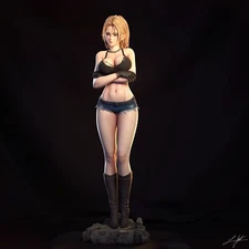 Android 18 Fan Art Resin Statue Pro Painted 1/6 Scale - Made To Order - Abe3D