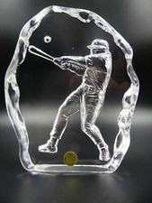  Baseball Glass Cup Tropical Lead Crystal Clear 18.5cm Solid, Germany