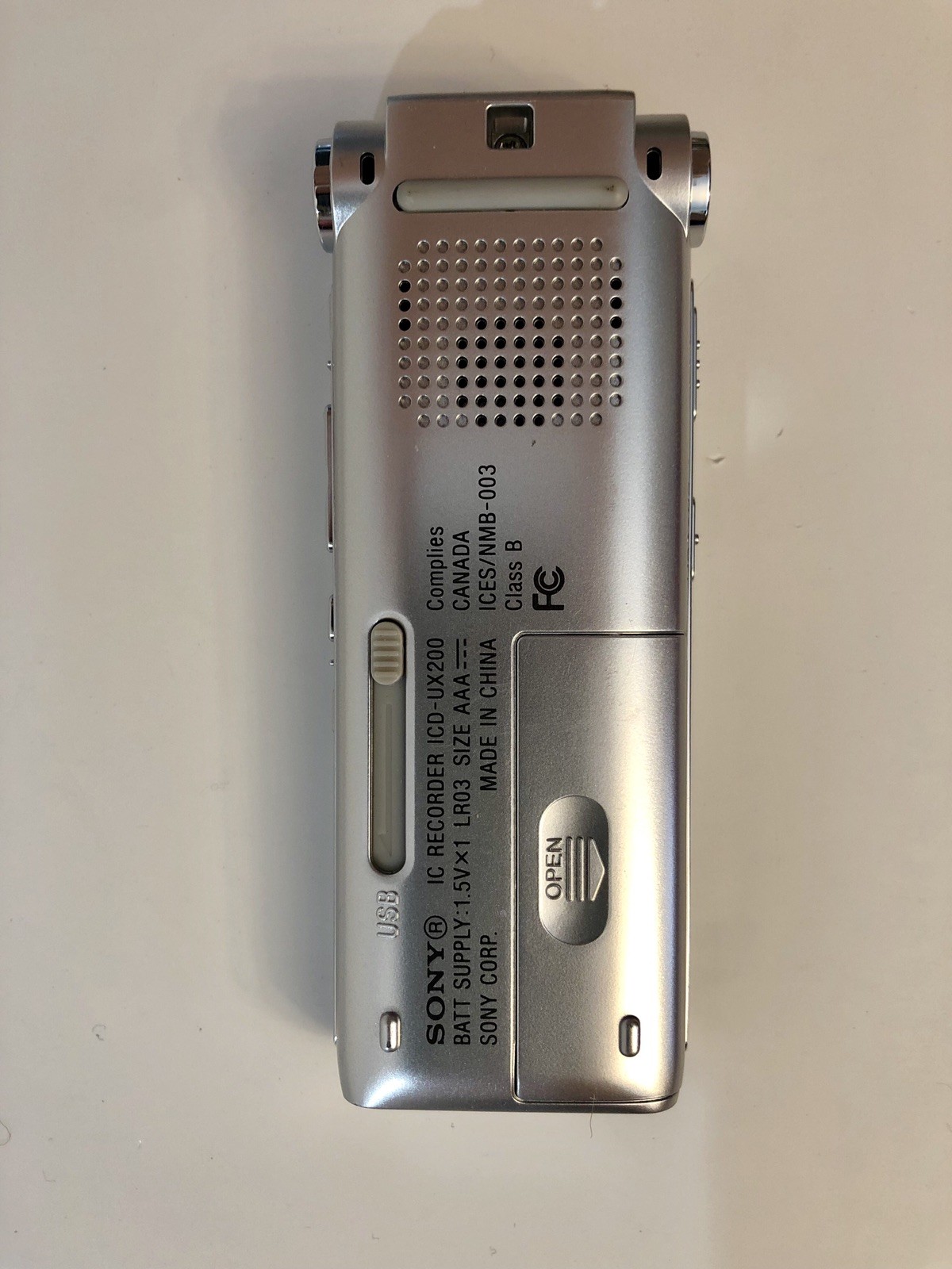 Sony Icd-ux200 Digital Voice Recorder With Built-in Stereo Microphone  Silver | eBay