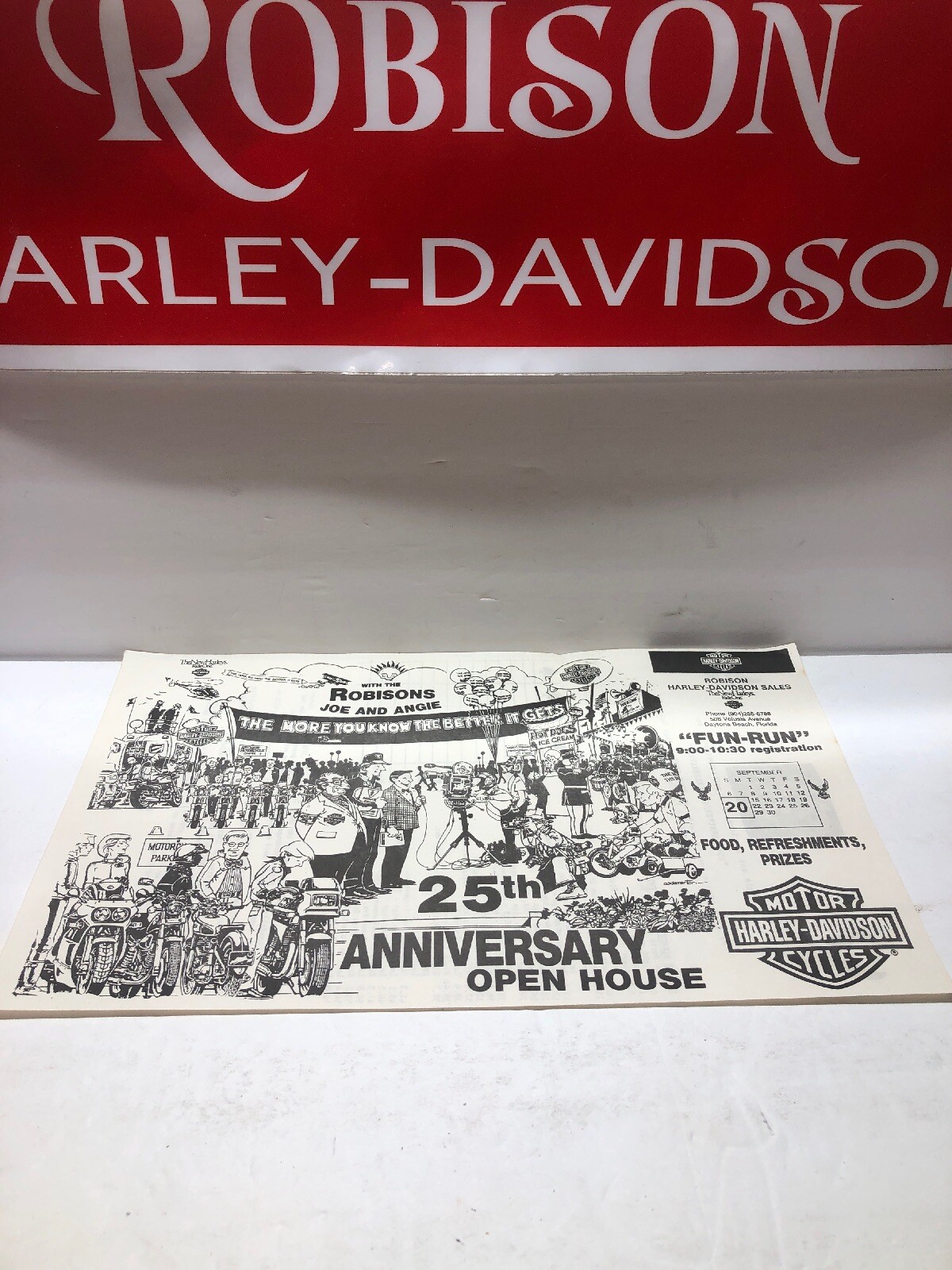 RARE Robison Harley-Davidson 1987 25th Anniversary Poker Run Flyer “Fun Run”  AMF | eBay