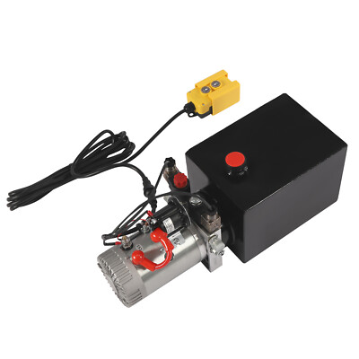 12V Hydraulikaggregat Hydraulikpumpe 8T Kippanhängerpumpe Doppeltwirkend