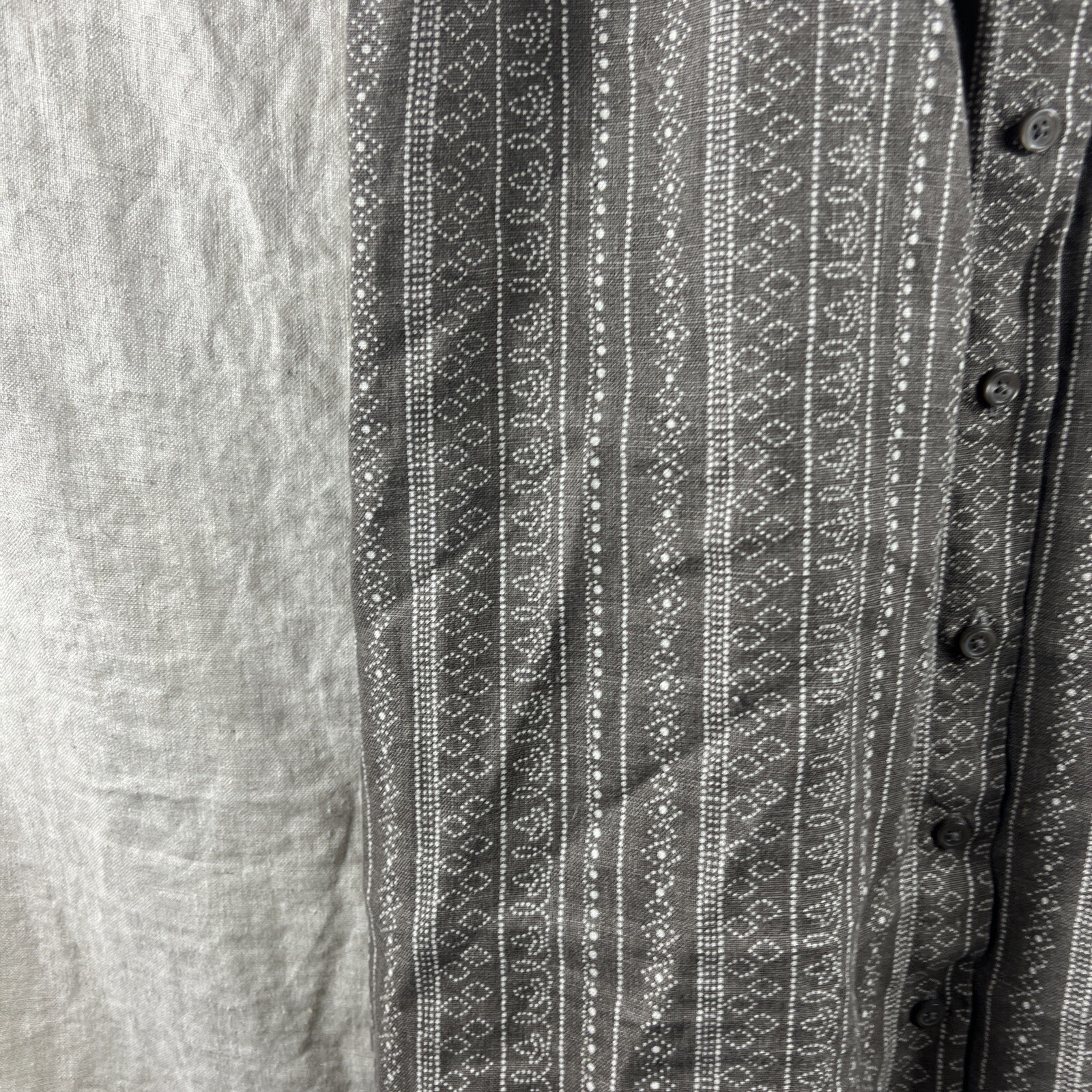 Garnet Hill Women's Brown Patterned Button Up Col… - image 3