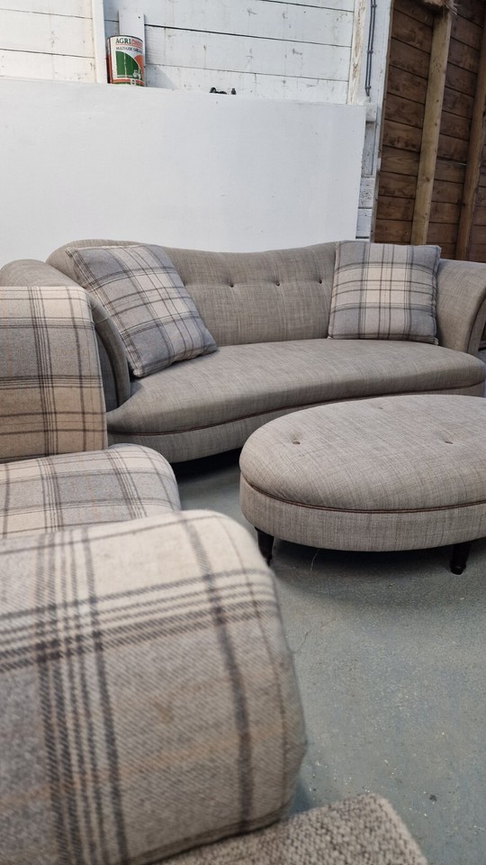 Large DFS Moray 34 Seater Sofa And Snuggle Sofa Suite With Matching