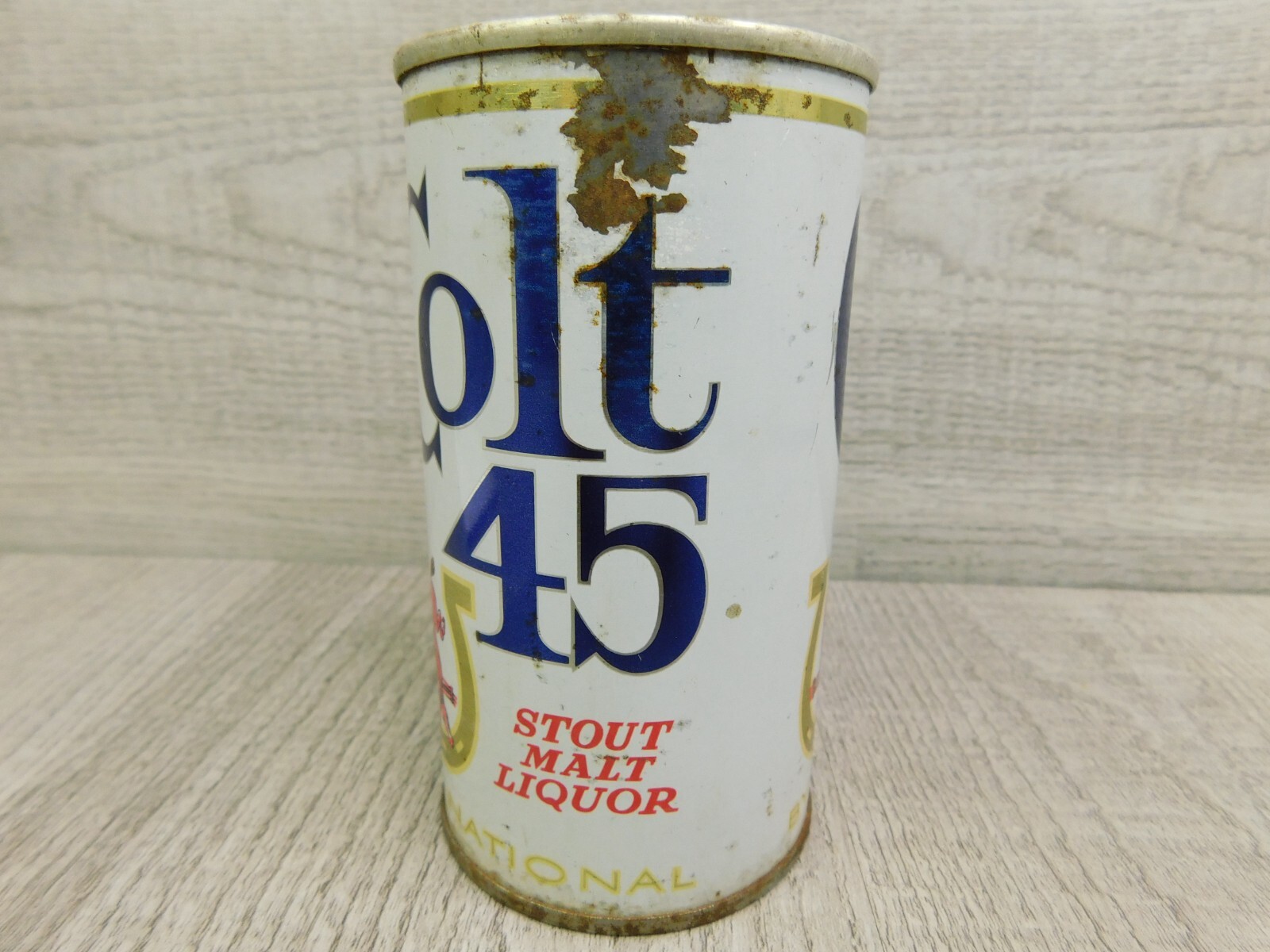 Man Cave Colt 45 Stout Malt Liquor Phoenix AZ Steel Seam Pull Tab Beer