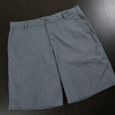 Nike Golf 38 Performance Stretch 11" Chino Golf Shorts Gray Striped