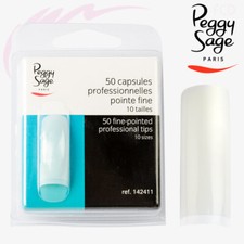 PEGGY SAGE KIT 50 CAPSULES PRO GEL ONGLES UV  LED 142411 POINTE FINE NEUF