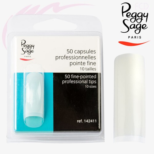 PEGGY SAGE Kit 50 Capsule Professionale Gel UV 142411 Punta Fine 10