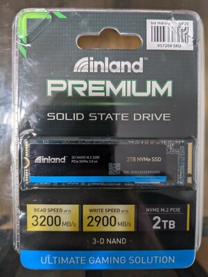 Inland Platinum 2TB SSD NVMe 3,400/3,000 MB/s PCIe Gen