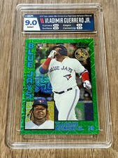 2019 Topps 1984 Crome Silver Green Refractor Vladimir Guerrero Jr /99 HGA 9 MINT