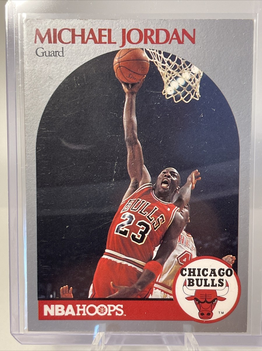 1990 NBA Hoops Basketball Card #65 Michael Jordan Guard Chicago