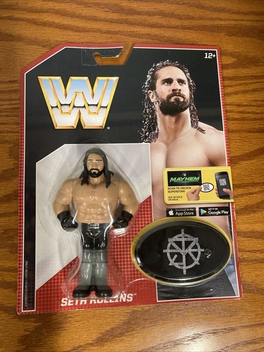 WWE Seth Rollins Mattel Retro Series 3 2017 Figure...