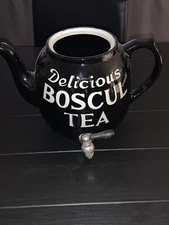 Vintage Hall Advertising Boscul Ice tea Pitcher With Spout 9” High