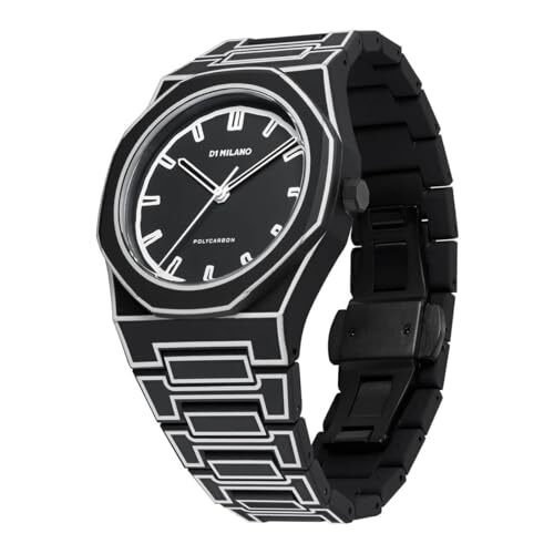 D1 Milano Men's Watch PCBJ33 Polycarbonate Black Sketch 40.5mm | eBay