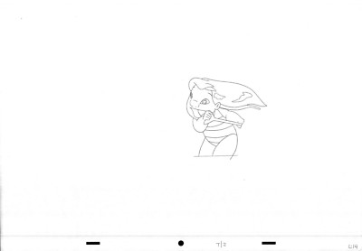 Walt Disney TV Animation Kunst Cel Produktion Zeichnung Lilo & Stitch 'Lilo' #46
