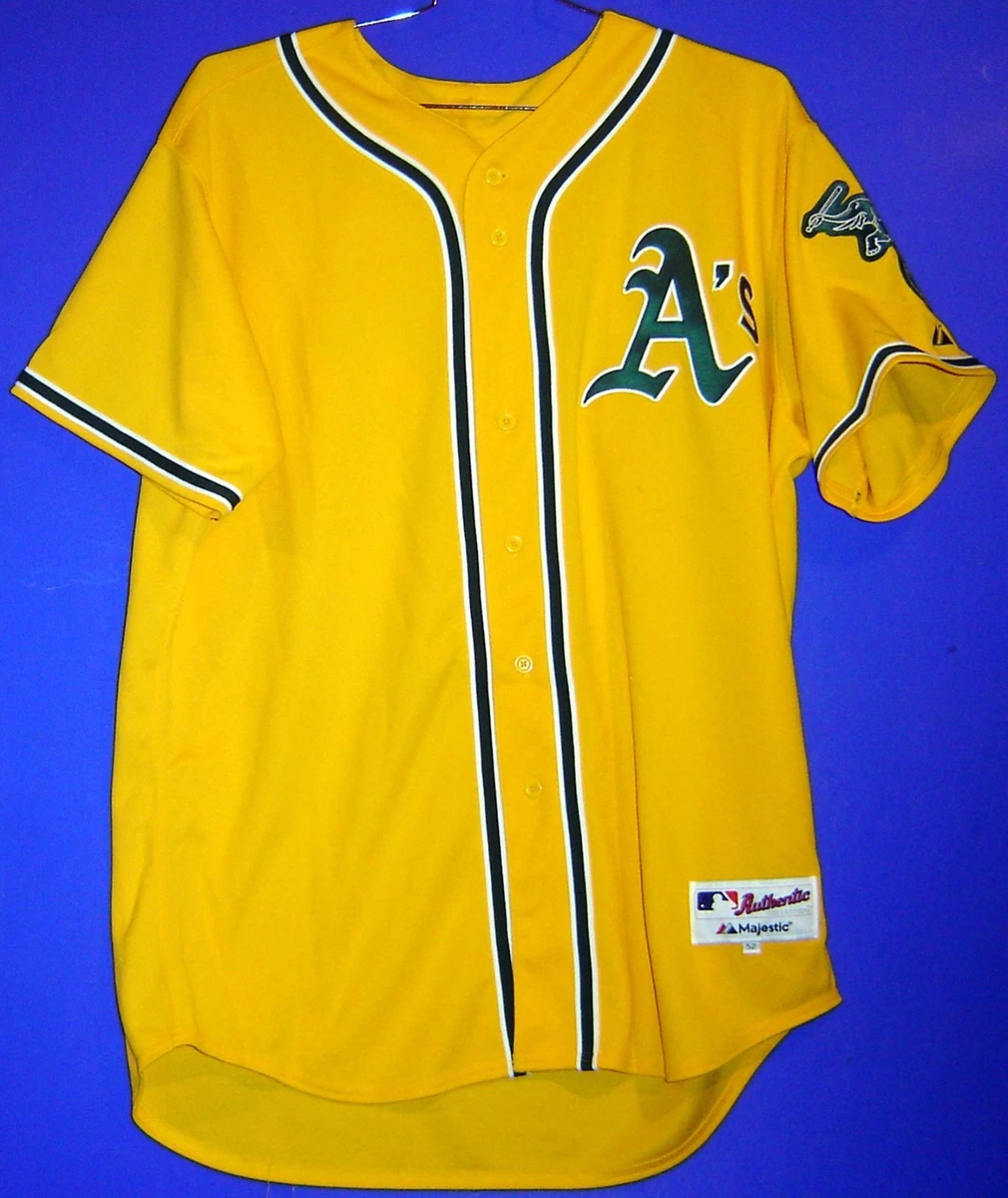 OAKLAND A'S #29 SULLIVAN GOLD BUTTON-DOWN ATHLETICS MLB Size 52 JERSEY