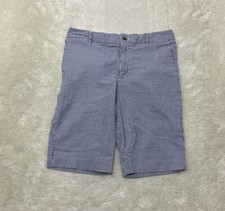 Polo Ralph Lauren Boys Size 16 Blue And White Striped Seersucker Chino Shorts