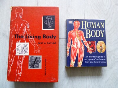 Human Body, Ted Smart (New other) & The Living Body by Best & Taylor Book Bundle