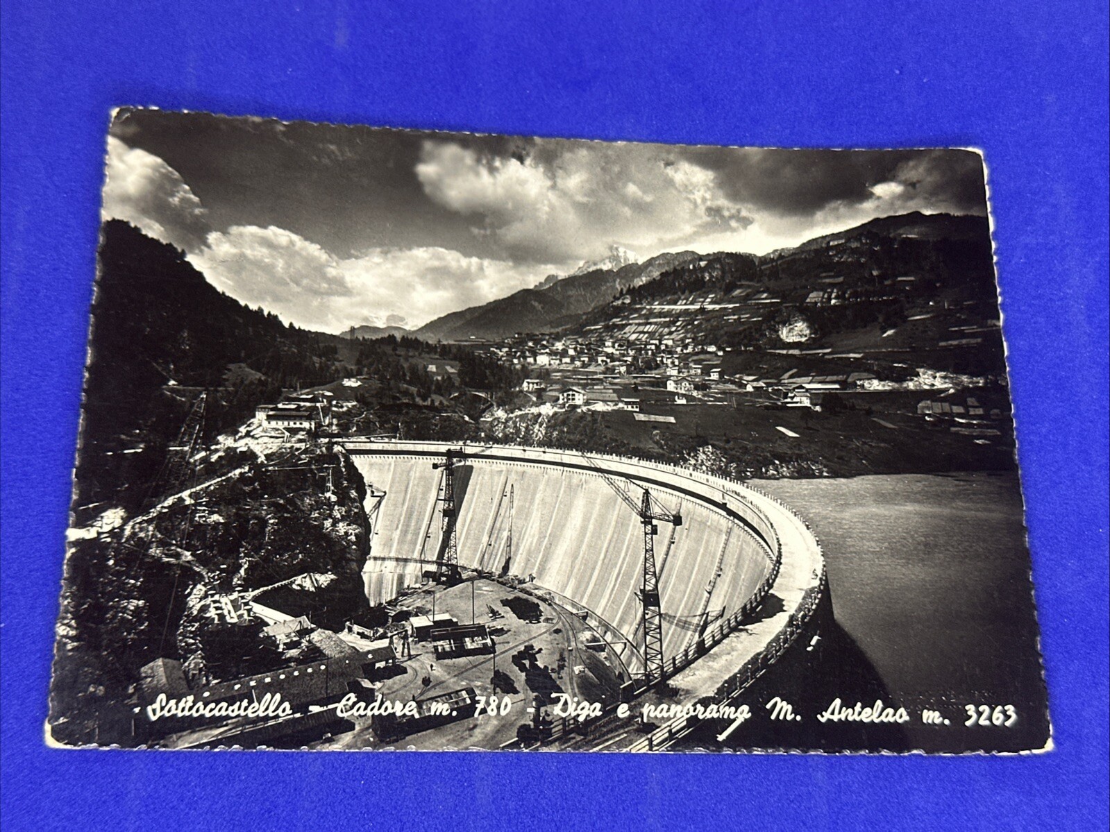 SOTTOCASTELLO CADORE DIGA E M. ANTELAO - Cartolina Bianco E Nero