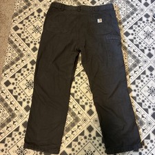 Carhartt Rugged Flex Relaxed Fit BN3342-M Grey Utility Work Pant 40x30 -lined