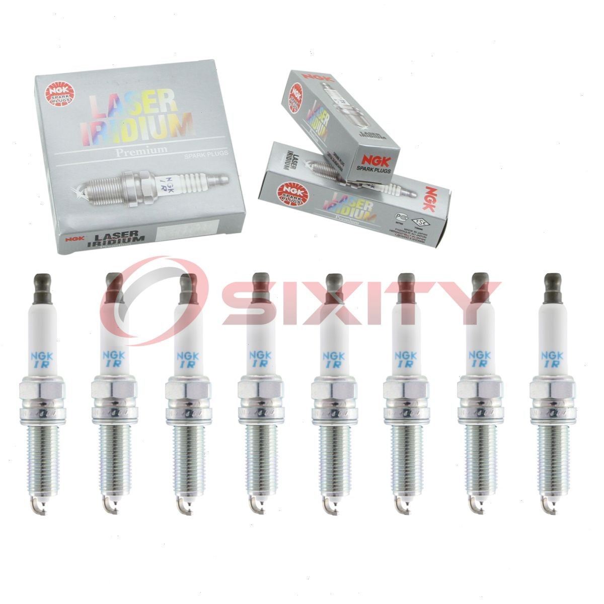 8 pc NGK Laser Iridium Spark Plugs for 2017-2020 Genesis G90 5.0L V8 gd