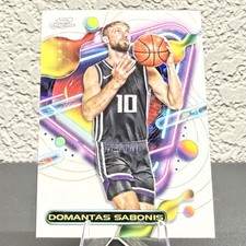 Domantas Sabonis 2023-24 Topps Cosmic Chrome #106 White Hole Refractor SP Kings