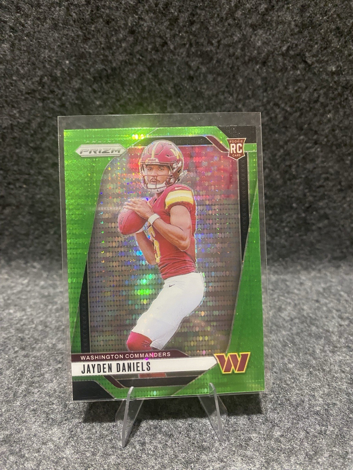 2024 Panini Prizm Jayden Daniels Rookie #347 Neon Green Pulsar Prizm (RC)