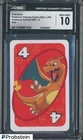 2021 Pokémon Japanese Playing Cards Pocket UNO 4 Red Charizard CGC 10 Gem Mint