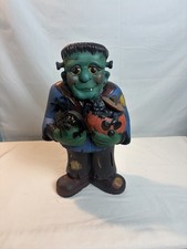 Vintage Hand Painted Frankenstein Lightable Halloween