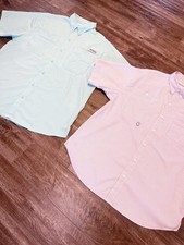 Columbia PFG Shirt Men's Large Lot of 2 Short Sleeve Fishing Omni Shade Vented