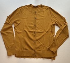 Cárdigan ligero con botones amarillo mostaza Loft - pequeño para mujer