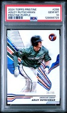 2024 TOPPS PRISTINE PRISTINE PURPLE #298 ADLEY RUTSCHMAN 39/99 PSA 10