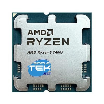 AMD Ryzen 5 7400F AM5 Processor CPU Without Integrated GPU 6C/12T AMD Ryzen 5 7400F AM5 Processor CPU Without Integrated GPU 6C/12T