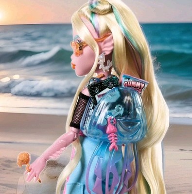 New Monster High Lagoona Blue Doll G3 With Pet Neptuna & Accessories