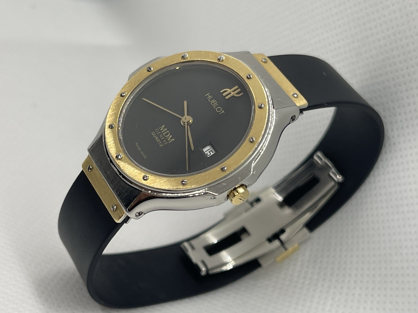 Hublot fusion MDM Ref.139.10  Lady Quartz Case Steel/ Gold 28 Mm Deployantes