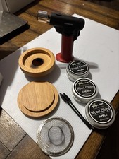 Cocktail Smoker Kit with 3 Flavors Wood Chips(Apple, Pecan, Cherry) With Torch