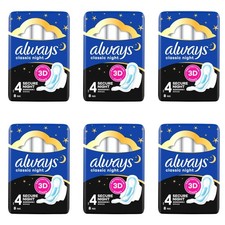 Image of Always Classic  Night - Secure Night Pads With Wings - Size 4 - 48 Pads