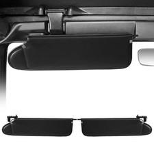 Pair Sunvisors Swivel Sun Visor Set W Mirror Fit 2003-2006 Jeep Wrangler Tj