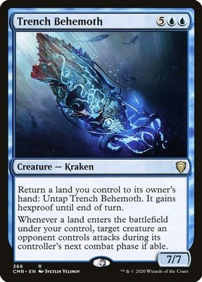Trench Behemoth Commander Legends MTG LP card